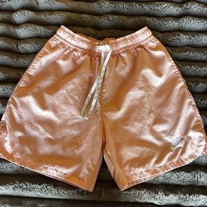 Nike Light Pink Elastic Waist Athletic Shorts